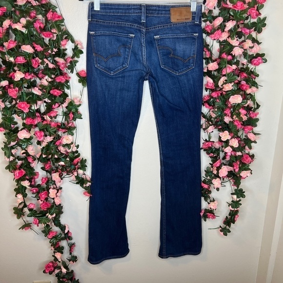 🌹Big Star 1974 Hazel Mid Rise Boot Jeans Dark Wash Blue Women’s 27L Casual - Picture 5 of 11